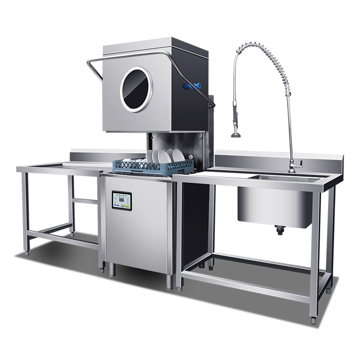 Commercial Kitchen Dishwasher - Restoran Otel Mutfak 16KW Bağımsız Elektrikli