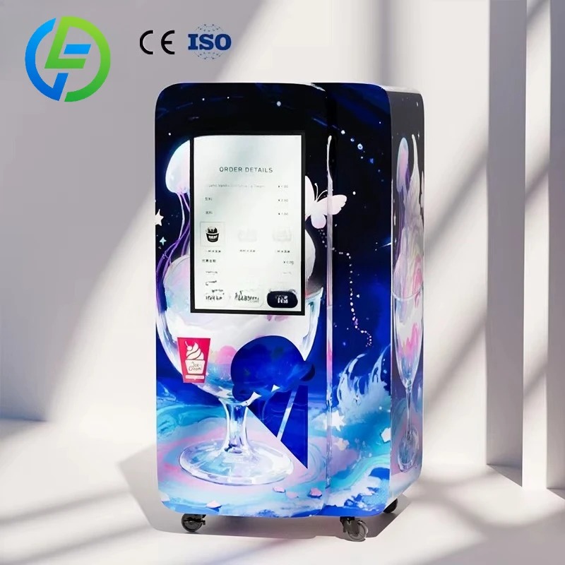 Soft Serve Ice Cream Machine - Kişiselleştirilebilir Yumuşak Dondurma Otomatı Makine Tarafından