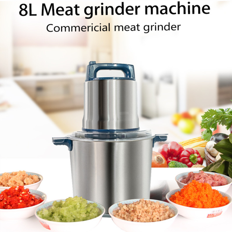 Commercial Kitchen Grinder - 8L elektrikli kıyma ticari ev elektrikli