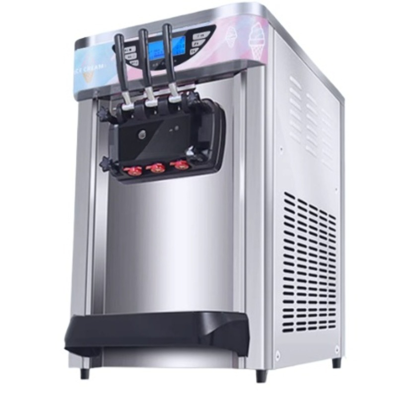 Soft Serve Ice Cream Machine - Ticari Yumuşak Dondurma Makinesi Otomatik Yumuşak