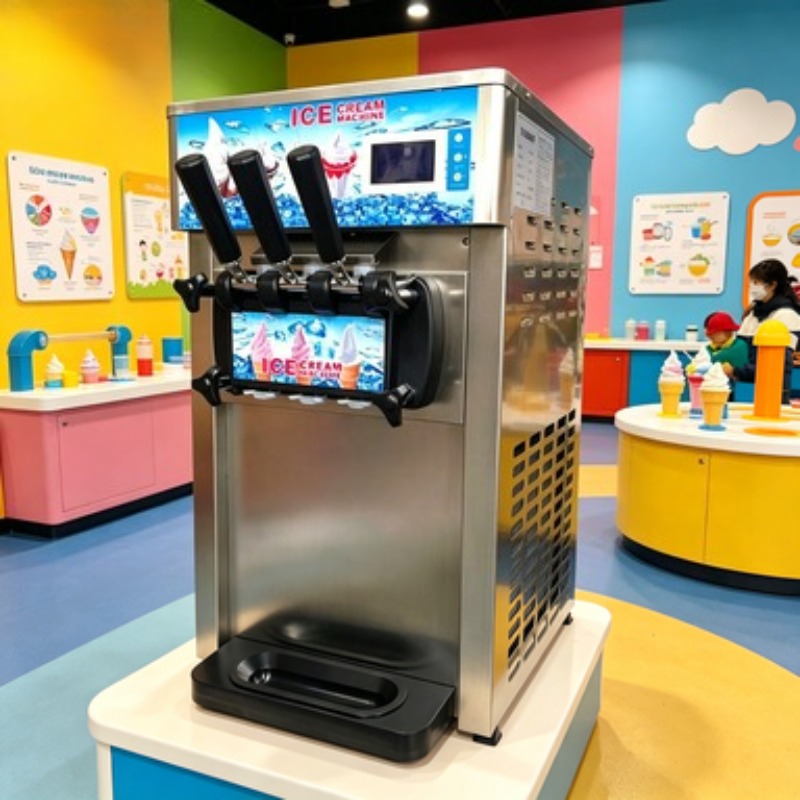 Ayaklı Dondurma Makinesi 5 Dağ - Soft Serve Ice Cream Machine incelemesi ve fiyatı