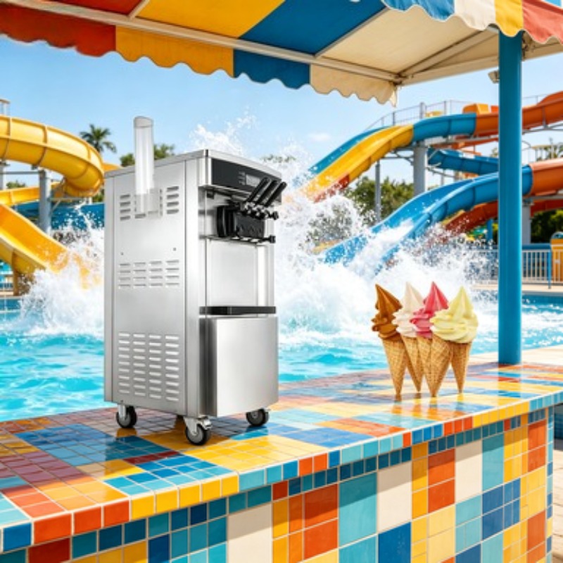 Ayaklı Dondurma Makinesi 5 Dağ - Soft Serve Ice Cream Machine incelemesi ve fiyatı